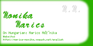 monika marics business card